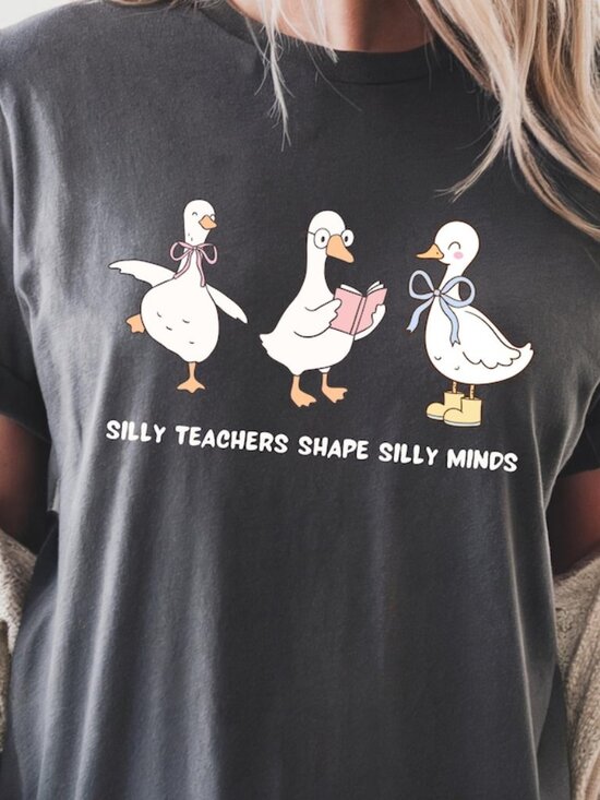 Tops - Silly Goose Teacher Shirt, Back to School Tee